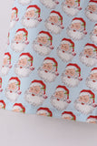 Blue christmas santa claus men pajamas pants