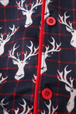 Navy deer print mom gown