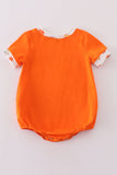 Orange clemson embroidery boy bubble