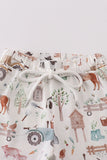 Sage farm print boy set