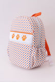 Clemson university embroidery boy backpack