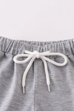 Maroon Alabama GAME DAY glitter shorts set