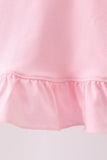 Pink Strawberry Applique Knit Set