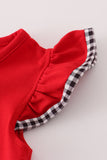 Red Georgia bulldog sequin bubble