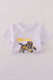 Purple gold LSU geaux tiger sequin set