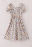 Witch pumpkin print mom dress