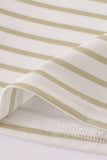 Khaki stripe top