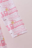 Pink train bamboo pajamas dress