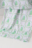 Green christmas tree bamboo dad pajama set