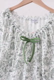 Green christmas tree print mom pajama