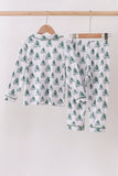 Green christmas tree bamboo mom&me pajama set