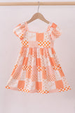 Orange Tennessee patchwork dress
