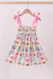 Pink enjoy beach smocked mom&me dress