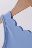Blue active scalloped mom&me dress