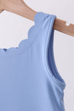 Blue active scalloped mom&me dress