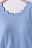 Blue active scalloped mom&me dress