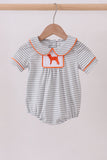 Orange Tennessee embroidery stripe bubble