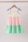 Color block tiered mom&me dress