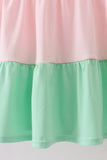 Color block tiered mom&me dress