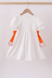 Tennessee go vols embroidery bow dress