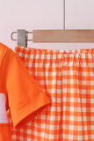 Tennessee go vols embroidery gingham shorts set
