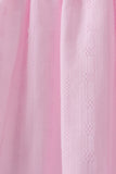Pink bow smocked ruffle dress