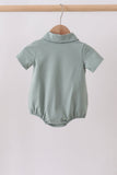 Sage pocket button down bubble