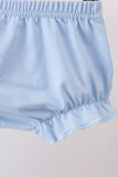 Green lemon smocked bow bloomer set
