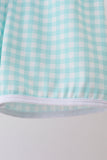 White sailboat embroidery shorts set