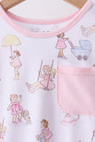 Pink all day adventure bamboo dress