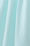 Blue starfish smocked jacquard ruffle dress