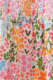 Summer floral print smocked mom & me dress