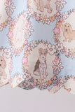 Pink puppy floral ruffle bloomer set