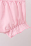 Rainbow stripe butterfly smocked ruffle bloomer set
