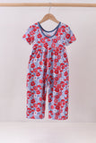 Blue Floral Bamboo Jumpsuit