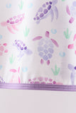 Purple Sea Turtle Bloomer Set