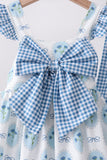 Blue Retro Floral Set
