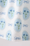 Blue Retro Floral Dress
