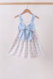 Blue Hydrangea Bow Dress