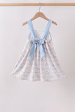 Blue Hydrangea Bow Dress