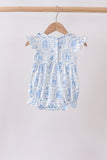 Blue Castle Smocked Ruffle Bubble