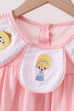 Pink Princess Embroidered Jacquard Set