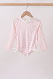 Pink Plaid UPF Rashguard