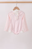 Pink Plaid UPF Rashguard