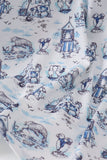 Blue Beach Smocked Women Dress