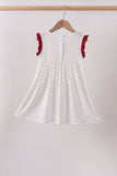 Maroon Alabama Elephant Applique Dress