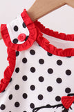 Red Georgia Bulldog Applique Ruffle Bloomer Set