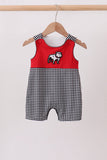 Red Georgia Bulldog Applique Jon Jon