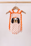 Orange Tennessee Dog Appliqué Bubble