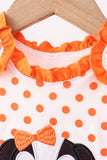 Orange Tennessee Dog Appliqué Bloomer Set